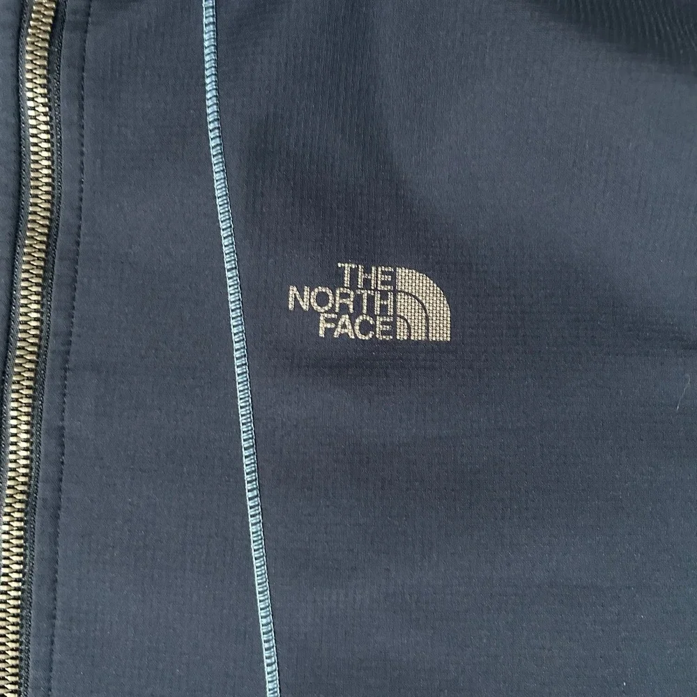 The North Face Mens S Hooded Full Zip‎ Jacket Navy Gray Athleisure Outdoor